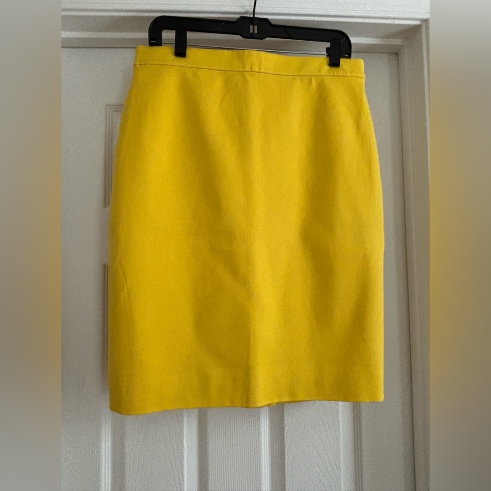 J. Crew Vibrant Yellow Pencil Skirt